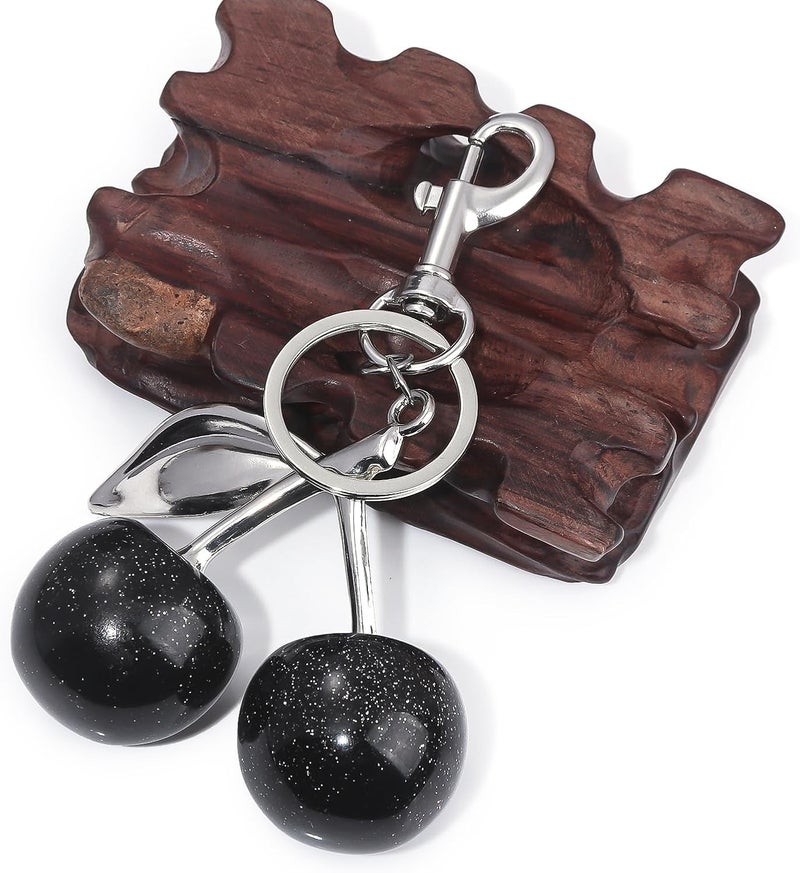 nylry Cherry Keychain & Bag Charm - Cute Cherry Accessories for Women - Gift - Image 3